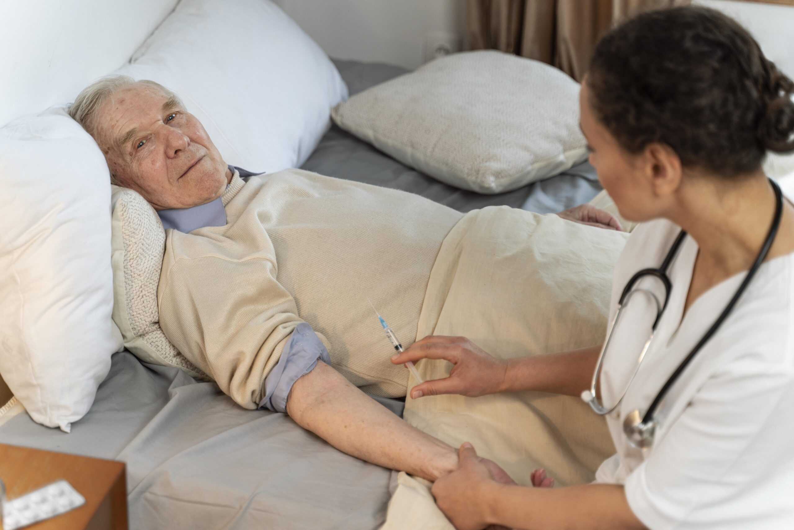 Patient Receiving In-Home Care